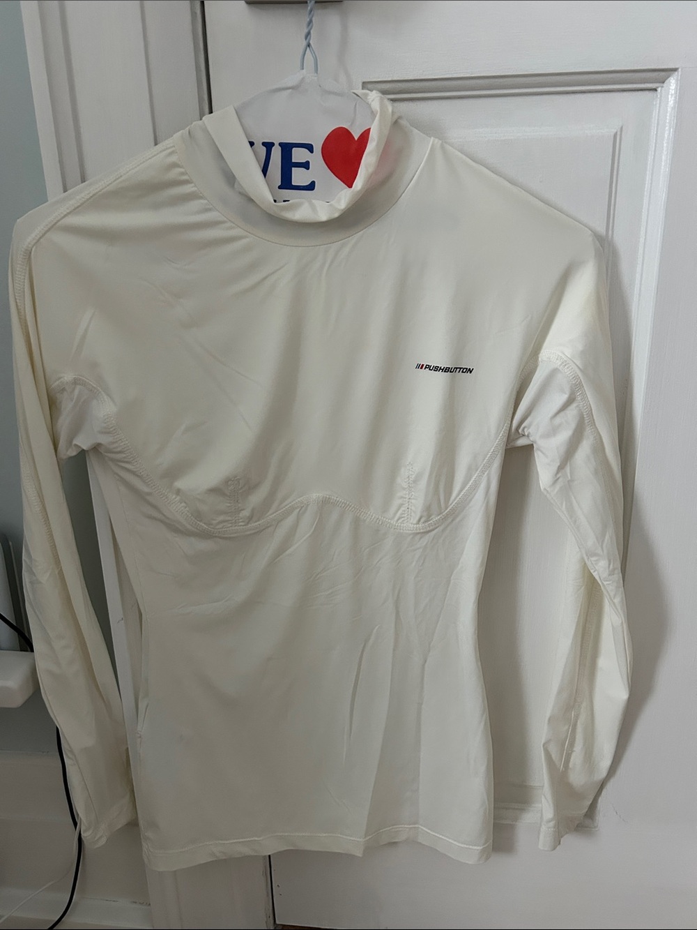 Women’s Long-Sleeve Cream Performance Top